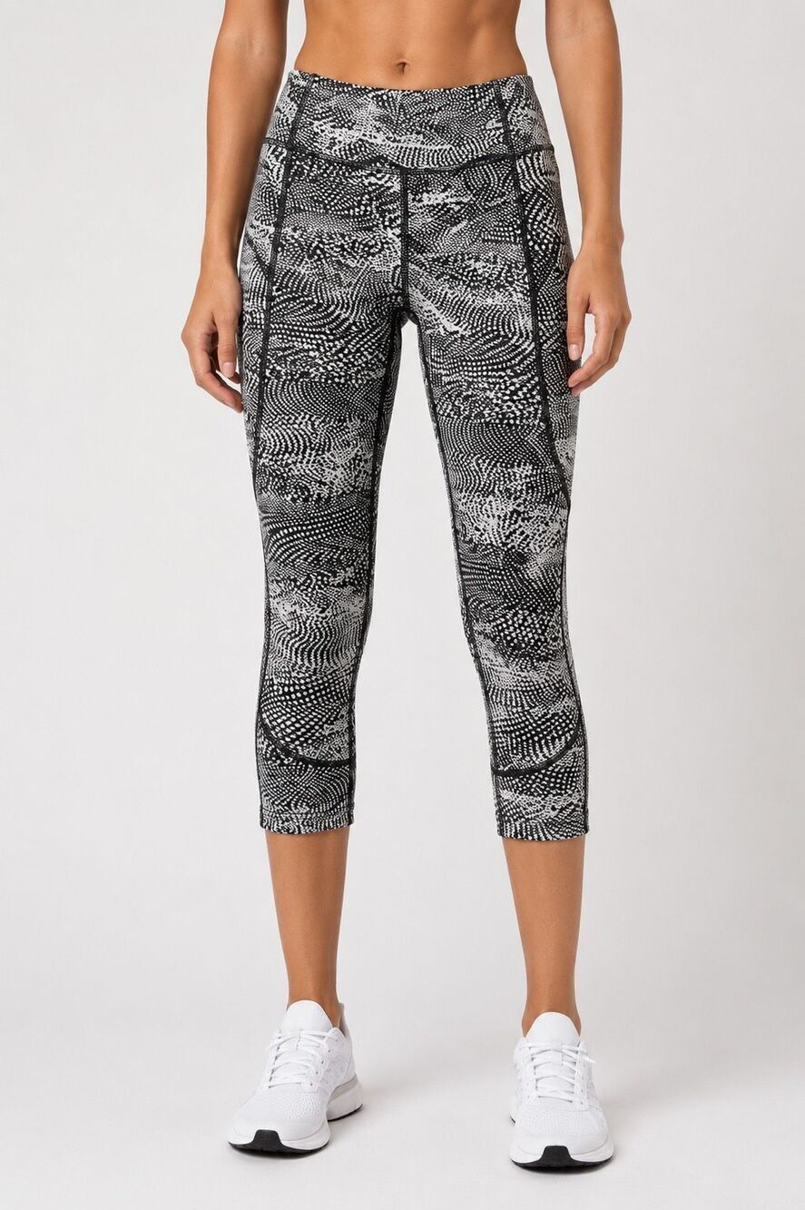 Lululemon Movement Crop Everlux Pants Vapor Gray Leggings Size 6
